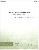 Jesu Dulcis Memoria SATB choral sheet music cover